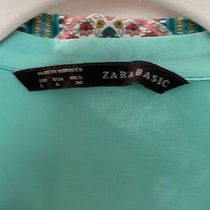 Sheer multi color blouse